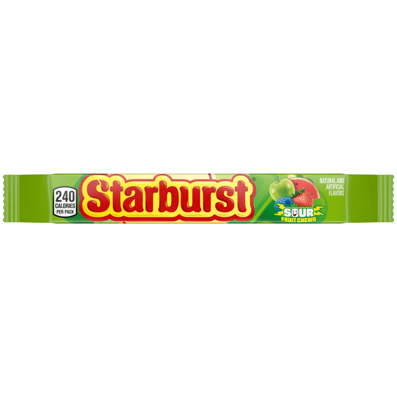 Starburst Sour Fruit Chews Candy (24 x 52.4g)